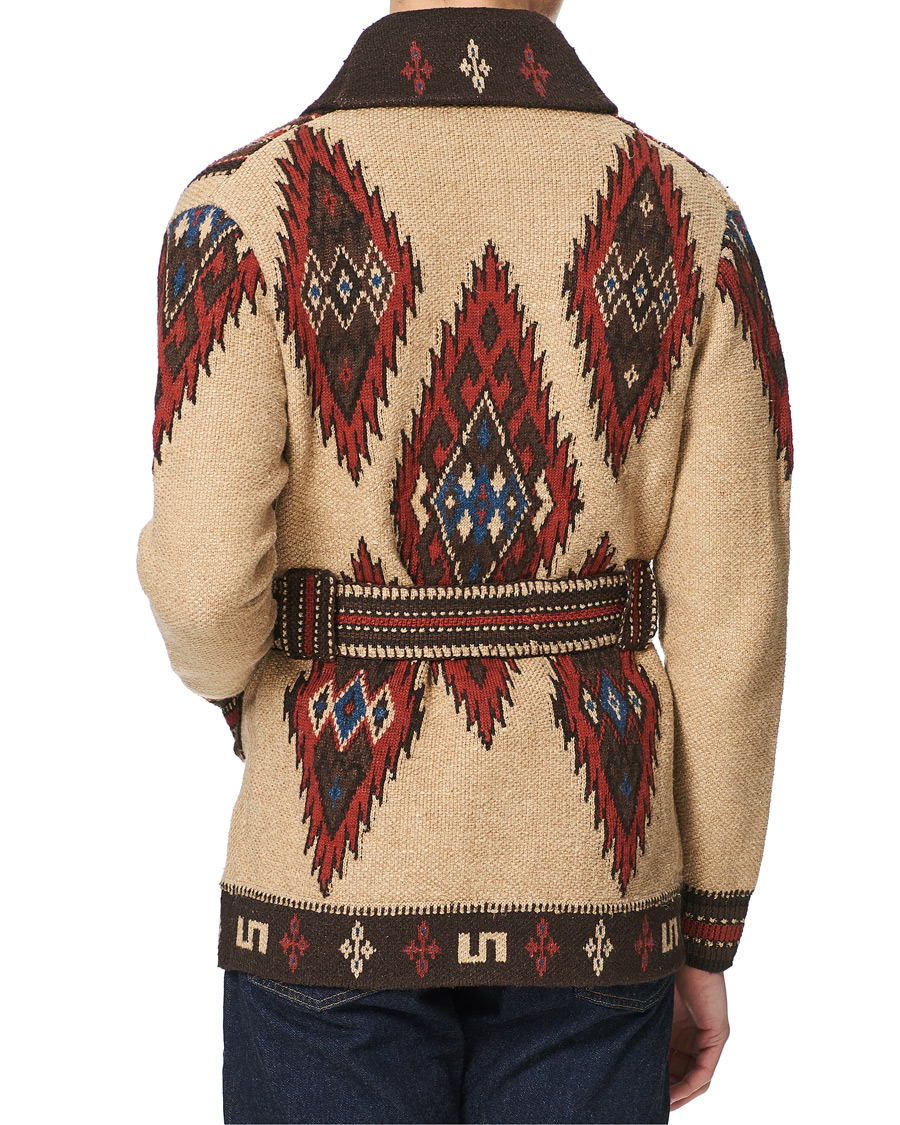 Herre | Gensere | RRL | Ranch Shawl Cardigan Tan/Brown
