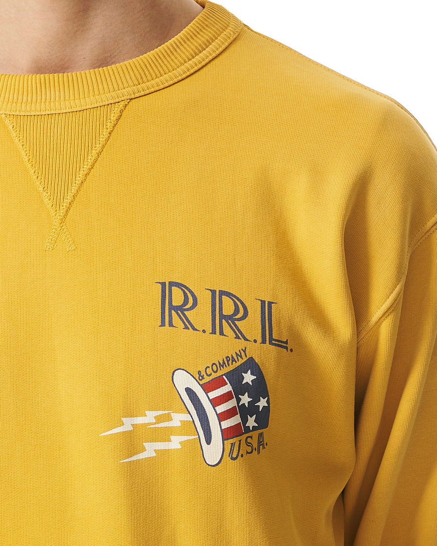 Herre | Gensere | RRL | Graphic Logo Sweatshirt Yellow