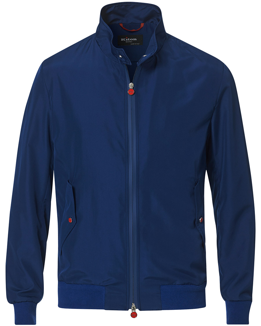 Herre | Jakker | Kiton | Unlined Nylon Harrington Navy 48
