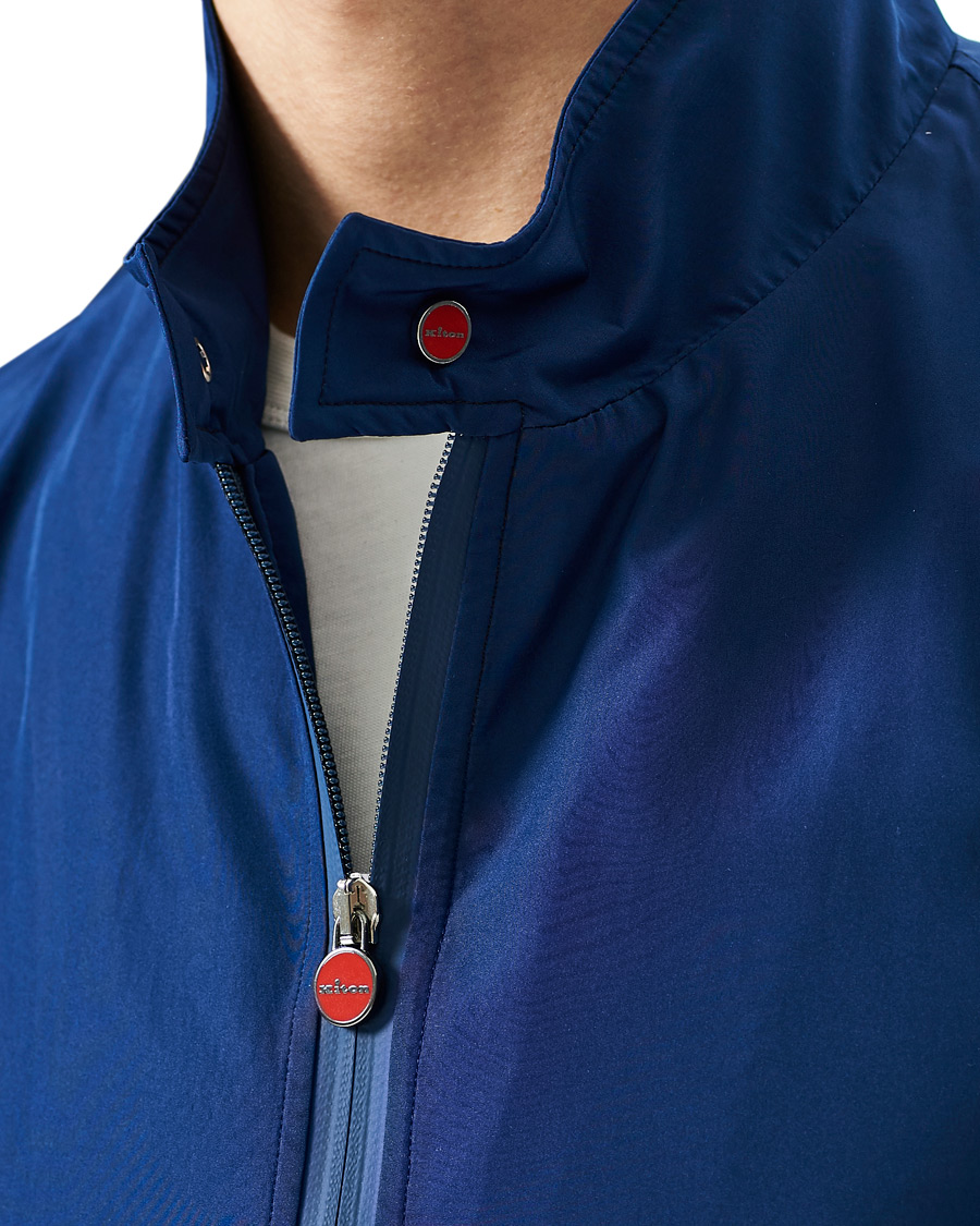 Herre | Jakker | Kiton | Unlined Nylon Harrington Navy 48