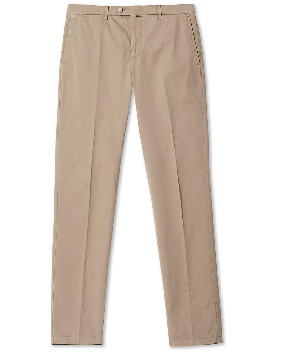 Herre | Bukser | Kiton | Slim Fit Chinos Beige