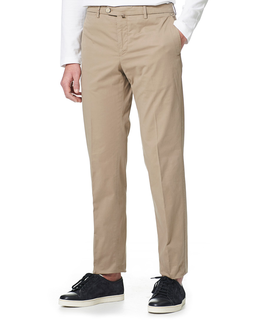 Herre | Bukser | Kiton | Slim Fit Chinos Beige