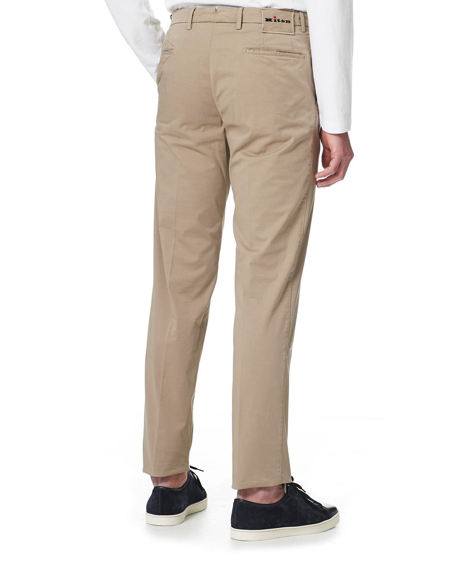 Herre | Bukser | Kiton | Slim Fit Chinos Beige