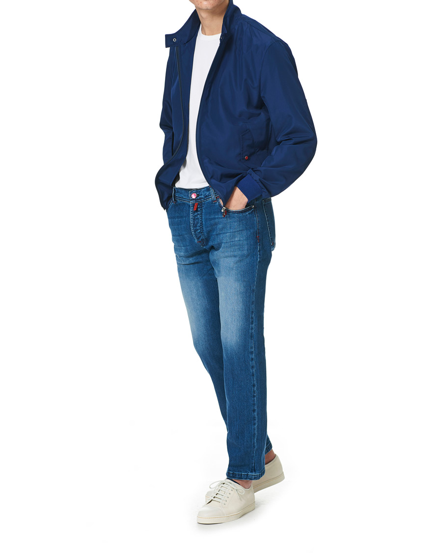 Herre | Jeans | Kiton | Slim Fit Stretch Jeans Blue Wash