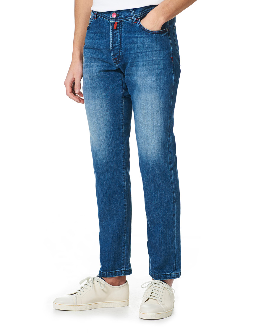 Herre | Jeans | Kiton | Slim Fit Stretch Jeans Blue Wash