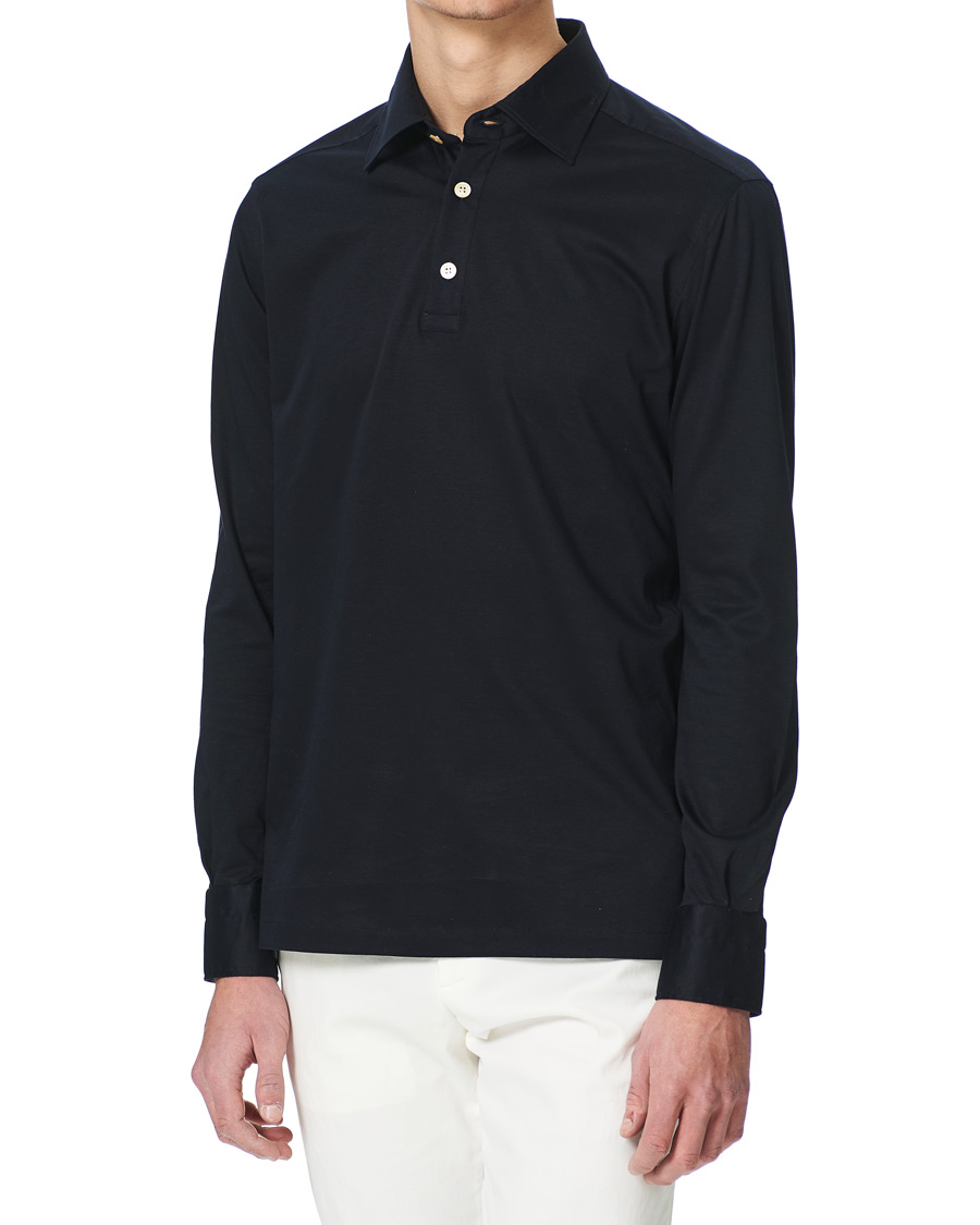 Herre | Gensere | Kiton | Popover Shirt Navy