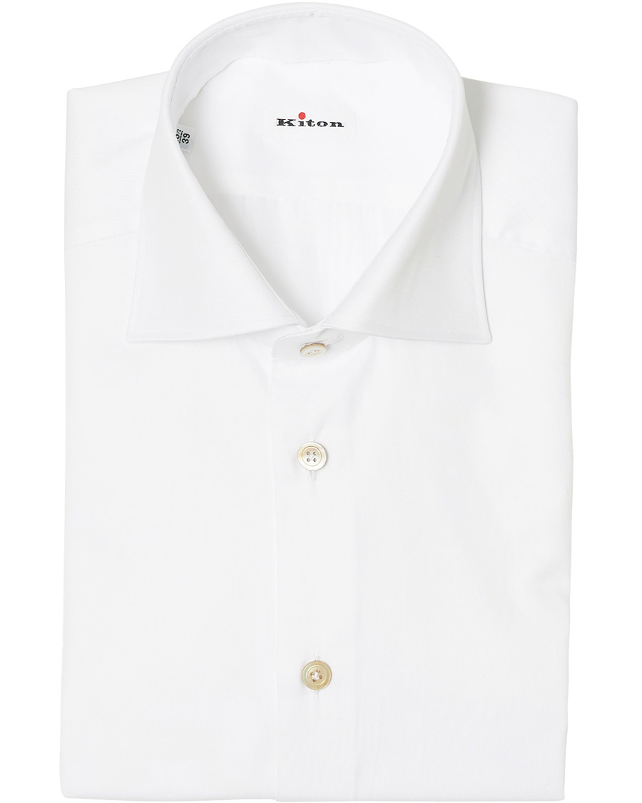 Herre | Skjorter | Kiton | Classic Dress Shirt White