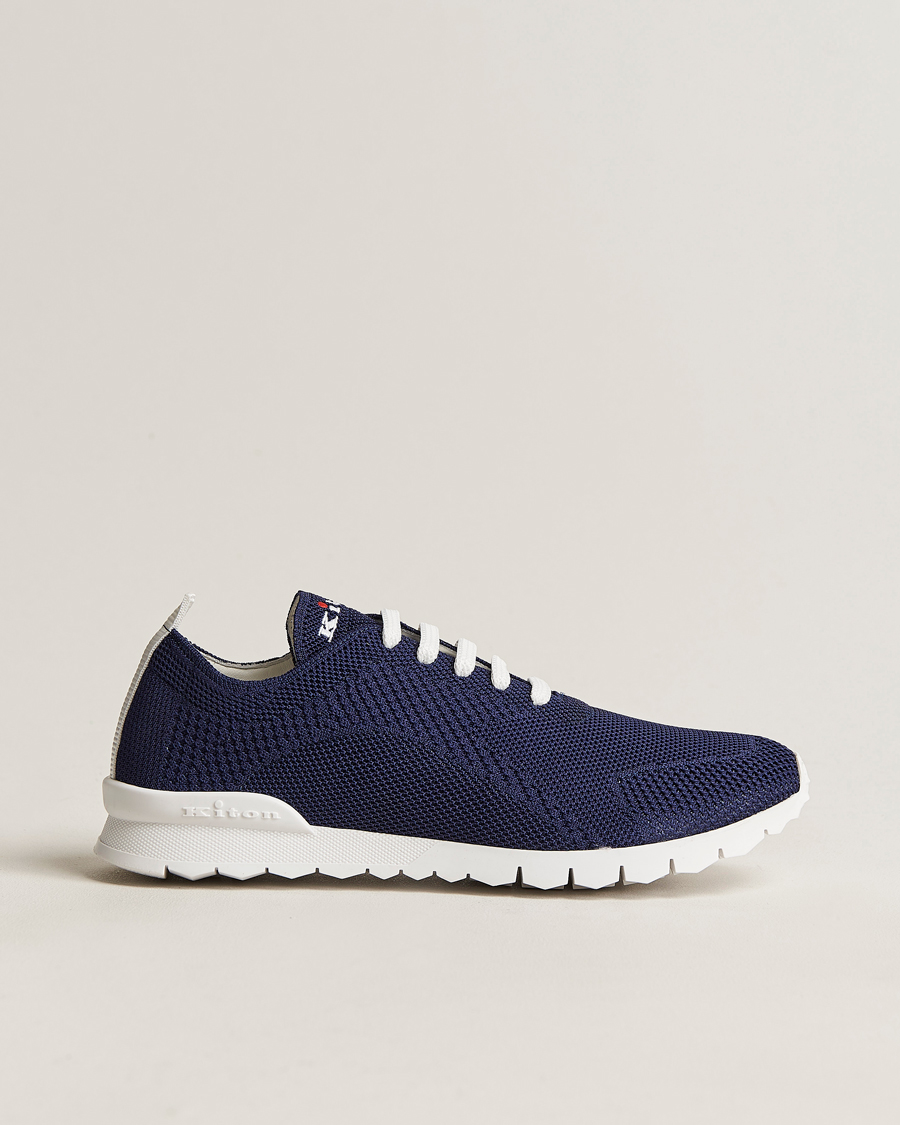 Herre | Kiton Mesh Running Sneakers Navy | Kiton | Mesh Running Sneakers Navy