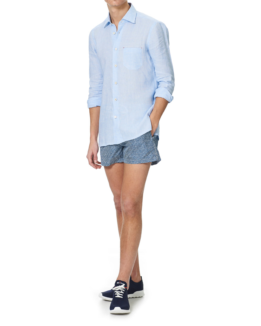 Herre | Badeshorts | Kiton | Nylon Swim Trunks White/Navy