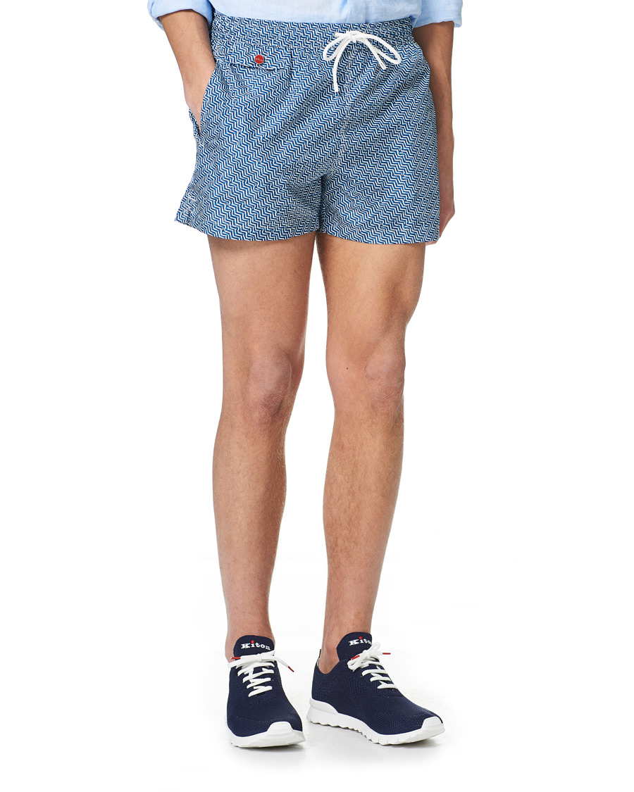 Herre | Badeshorts | Kiton | Nylon Swim Trunks White/Navy