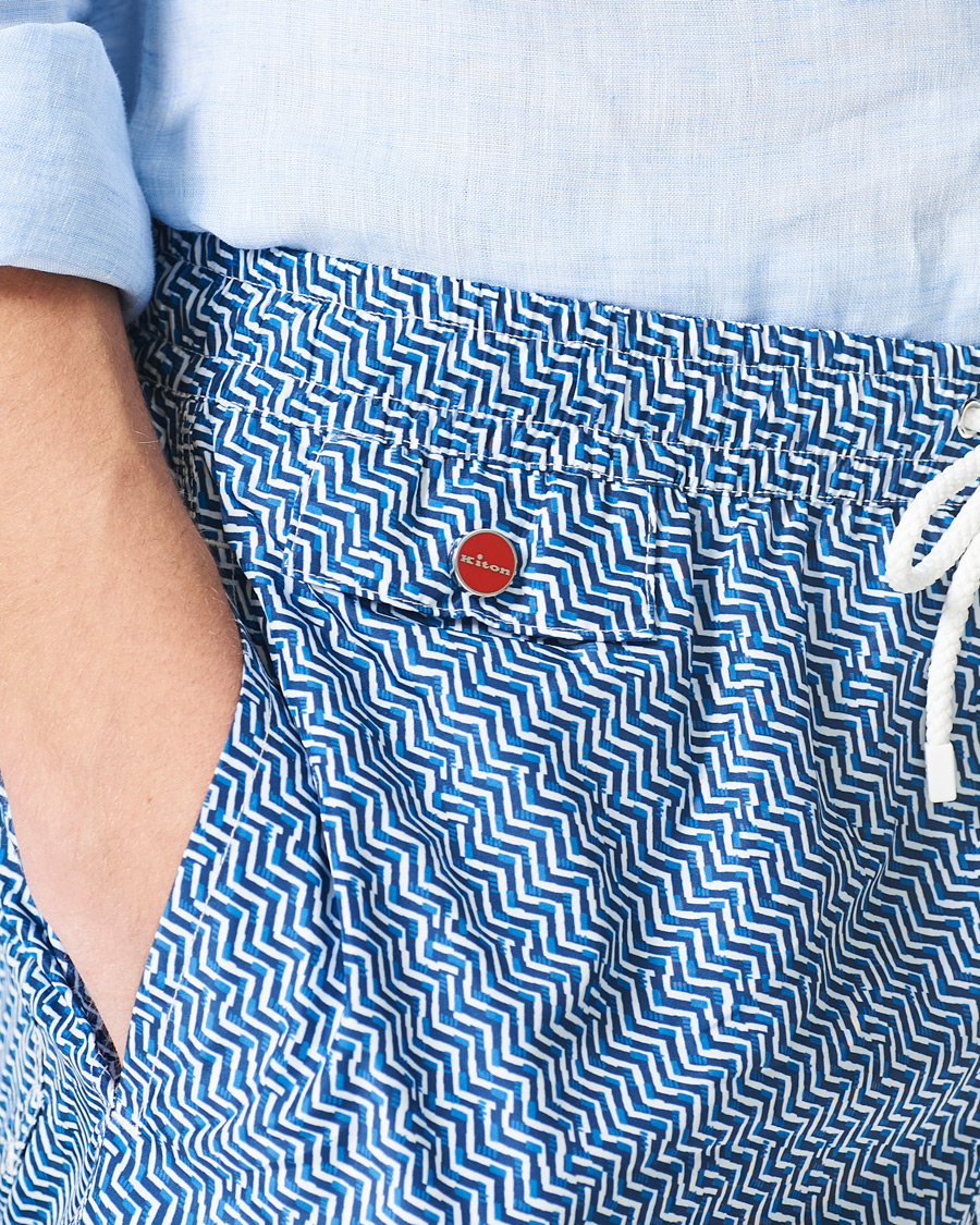 Herre | Badeshorts | Kiton | Nylon Swim Trunks White/Navy