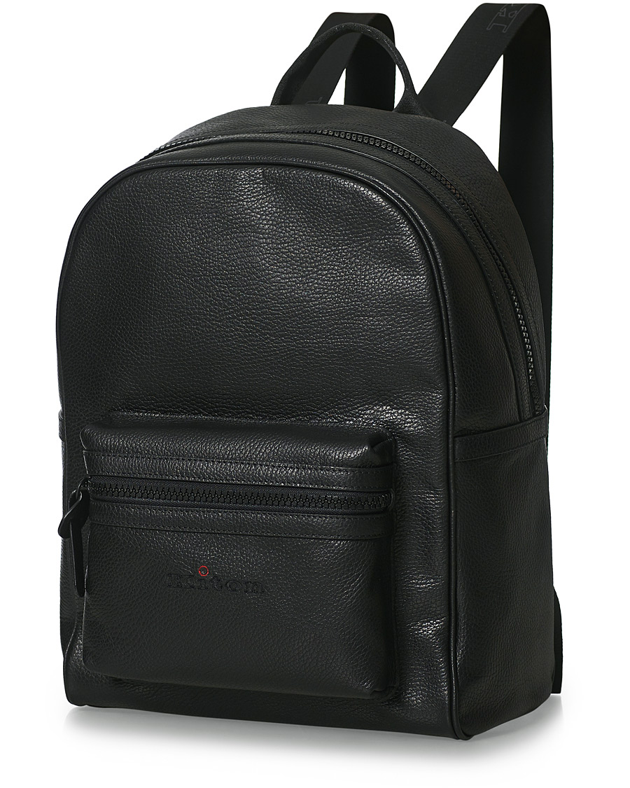 Herre | Kiton Deerskin Leather Backpack Black | Kiton | Deerskin Leather Backpack Black