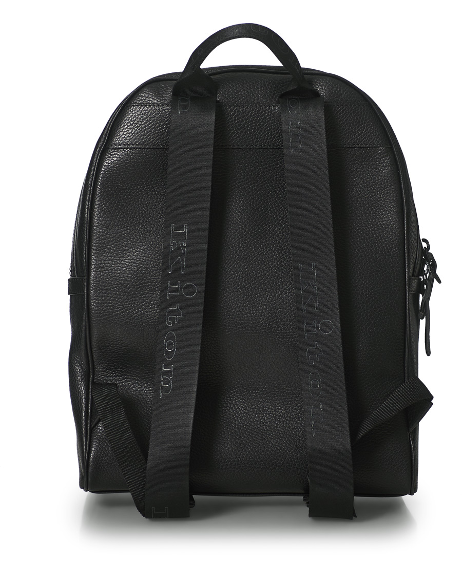 Herre | Kiton Deerskin Leather Backpack Black | Kiton | Deerskin Leather Backpack Black