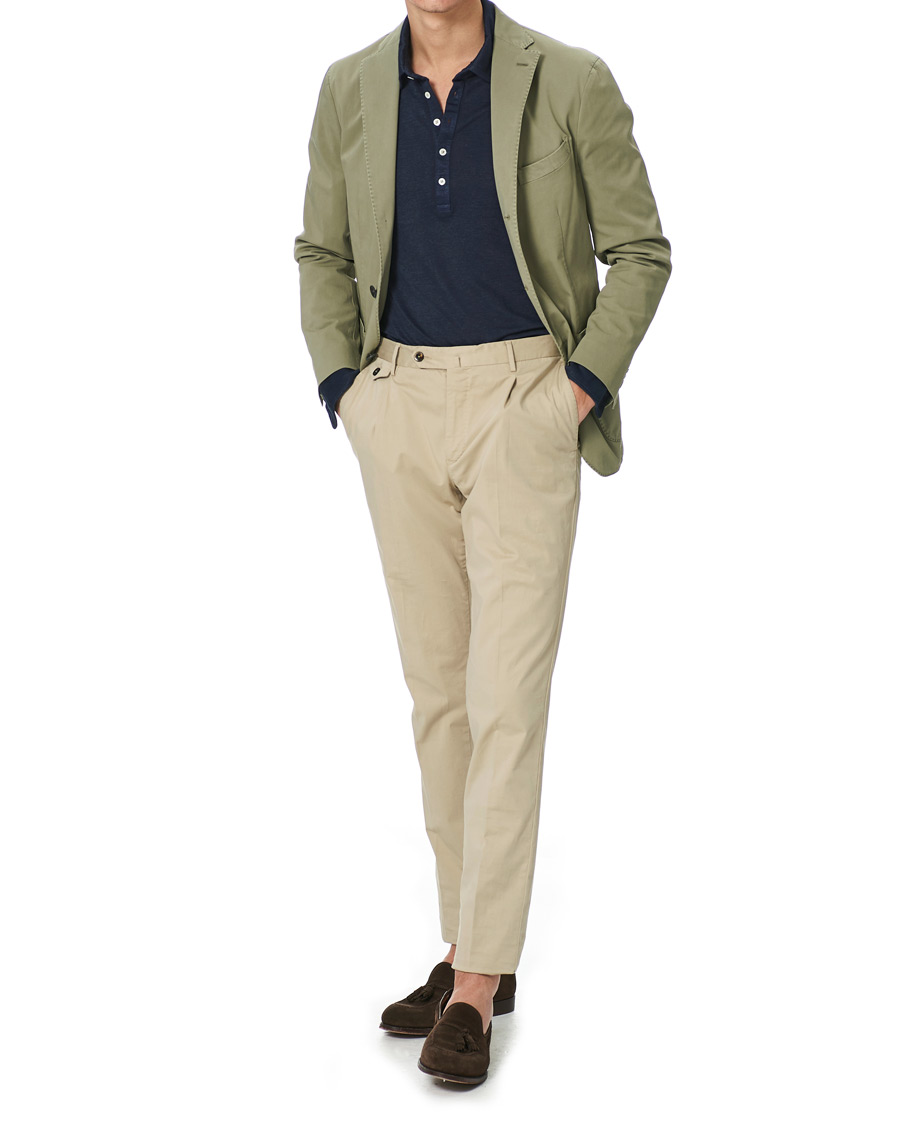 Herre | Dressjakker | Boglioli | K Jacket Cotton Stretch Blazer Olive
