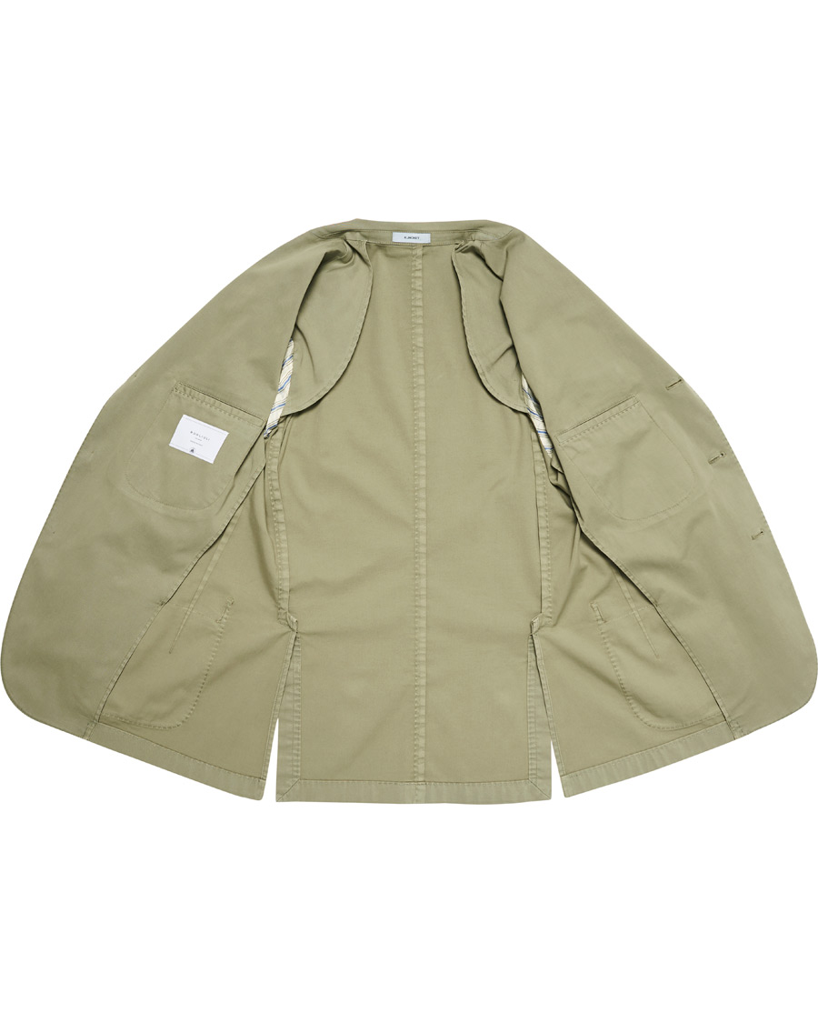 Herre | Dressjakker | Boglioli | K Jacket Cotton Stretch Blazer Olive
