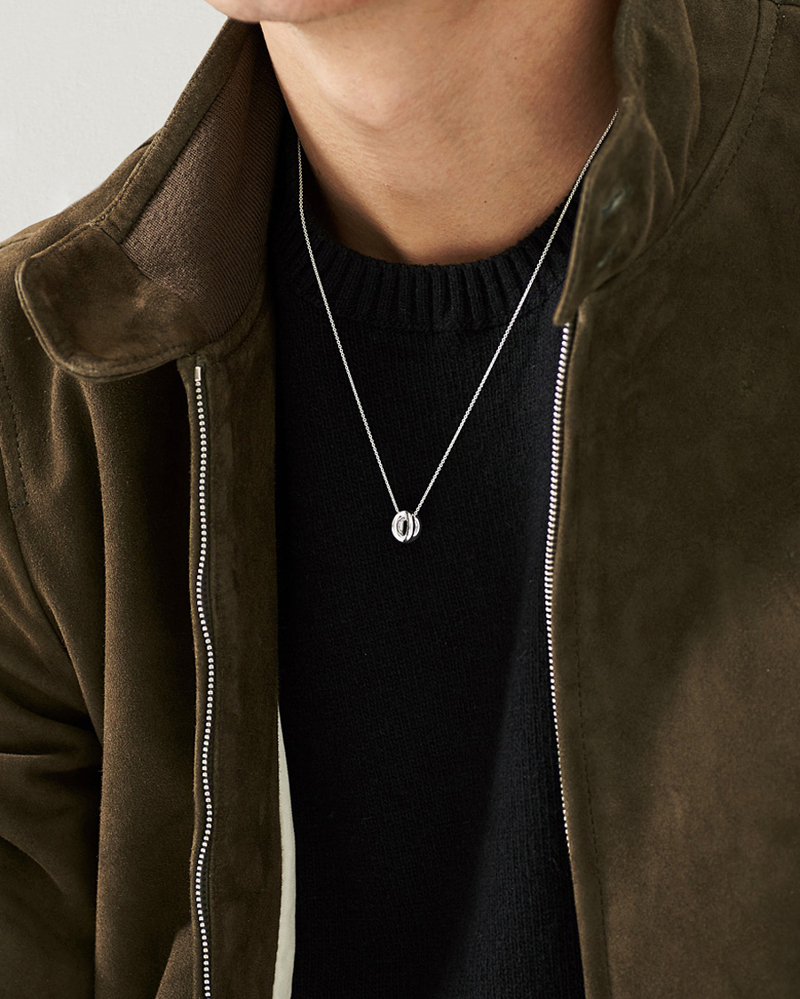 Men | Jewellery | LE GRAMME | Entrelacs Pendant Necklace Sterling Silver 3g