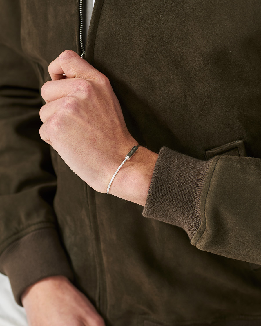Herre | Armbånd | LE GRAMME | Horizontal Cable Bracelet Polished Sterling Silver 7g