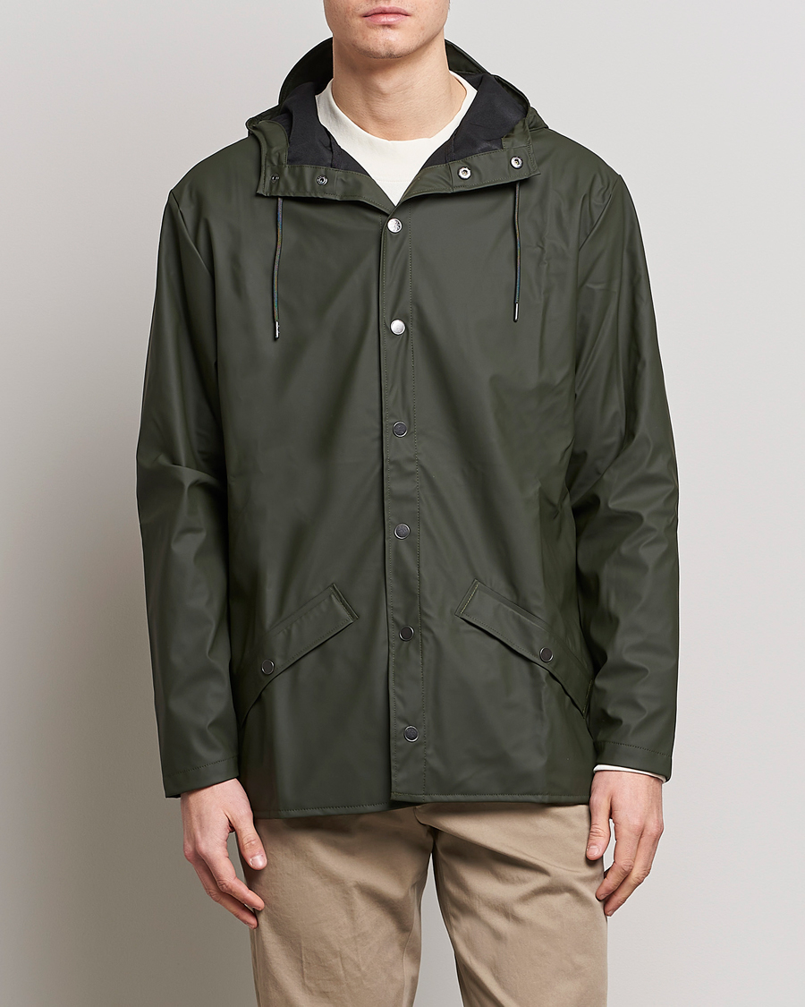 Herre | Møt Regnet Med Stil | RAINS | Jacket Green