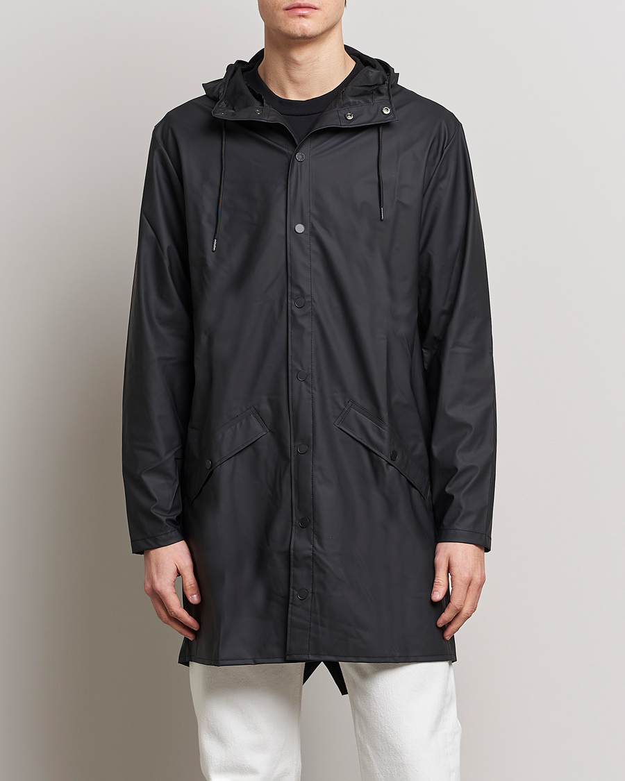 Herre | Møt Regnet Med Stil | RAINS | Long Jacket Black