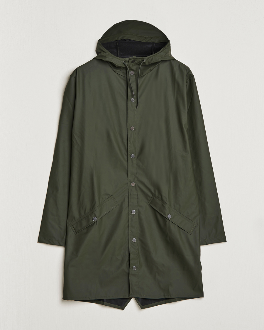 Herre | Jakker | RAINS | Long Jacket Green