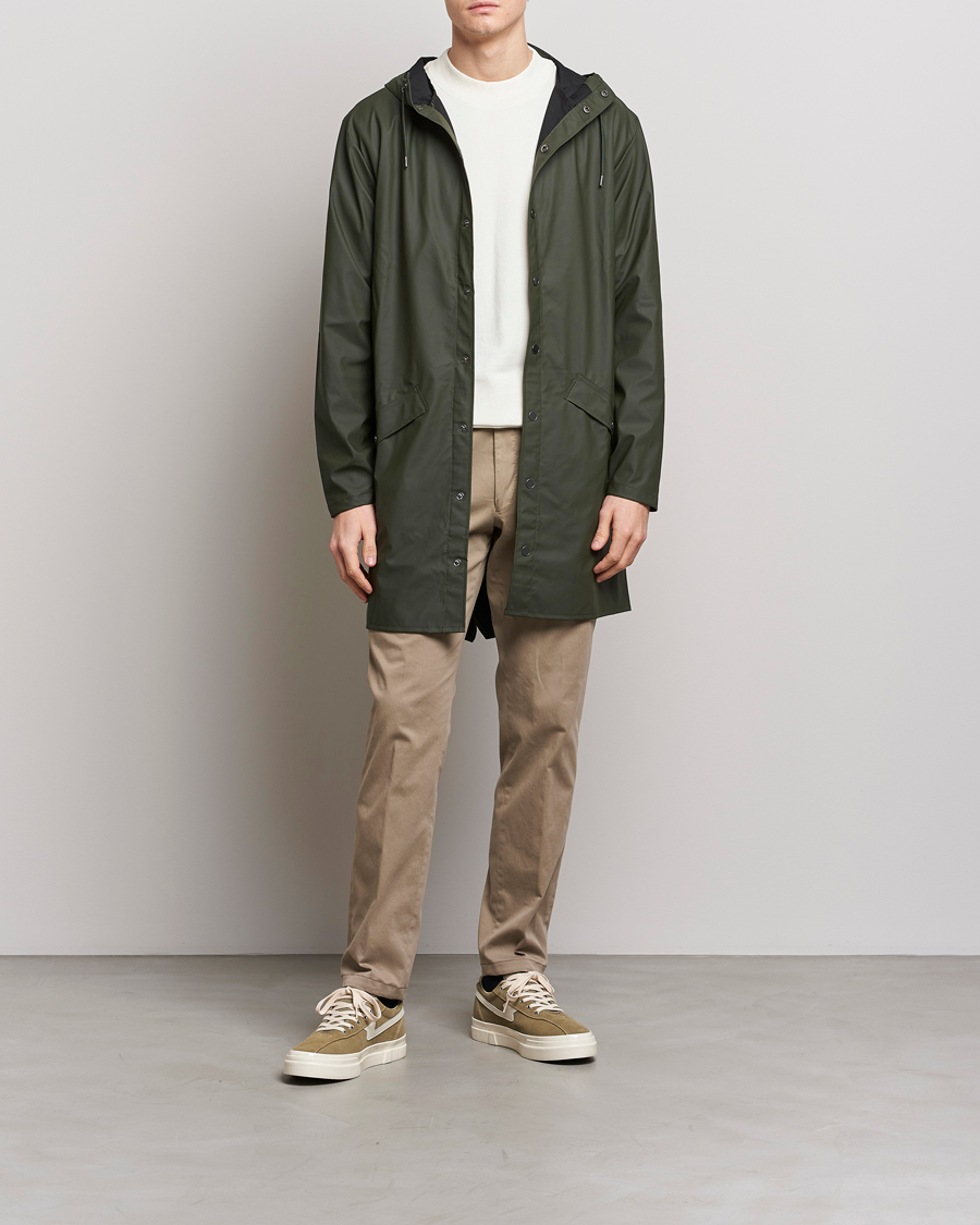 Herre | Jakker | RAINS | Long Jacket Green