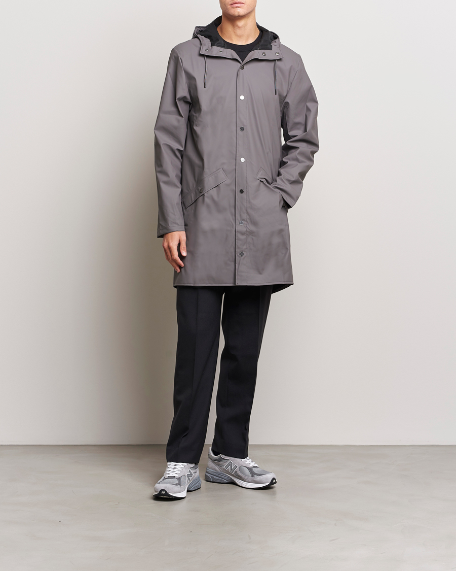 Herre |  | RAINS | Long Jacket Slate Grey