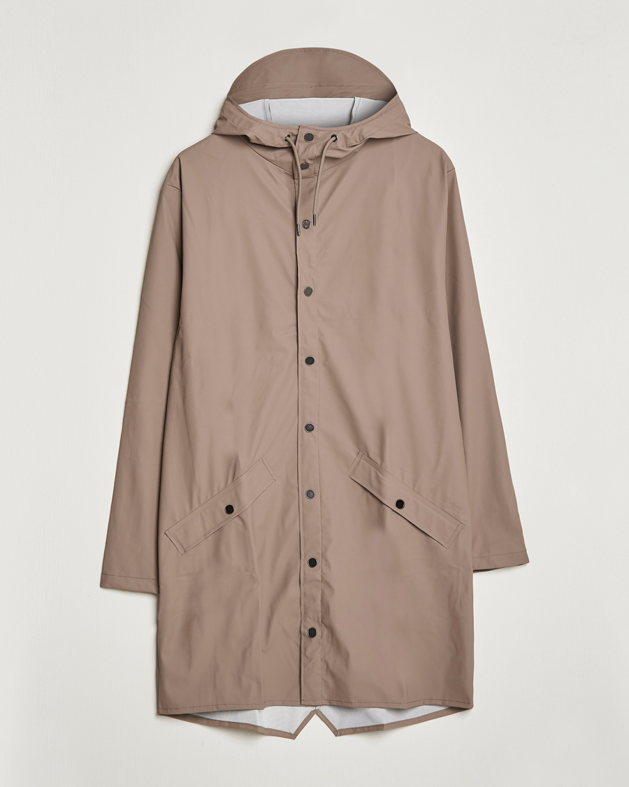 Herre | Jakker | RAINS | Long Jacket Taupe