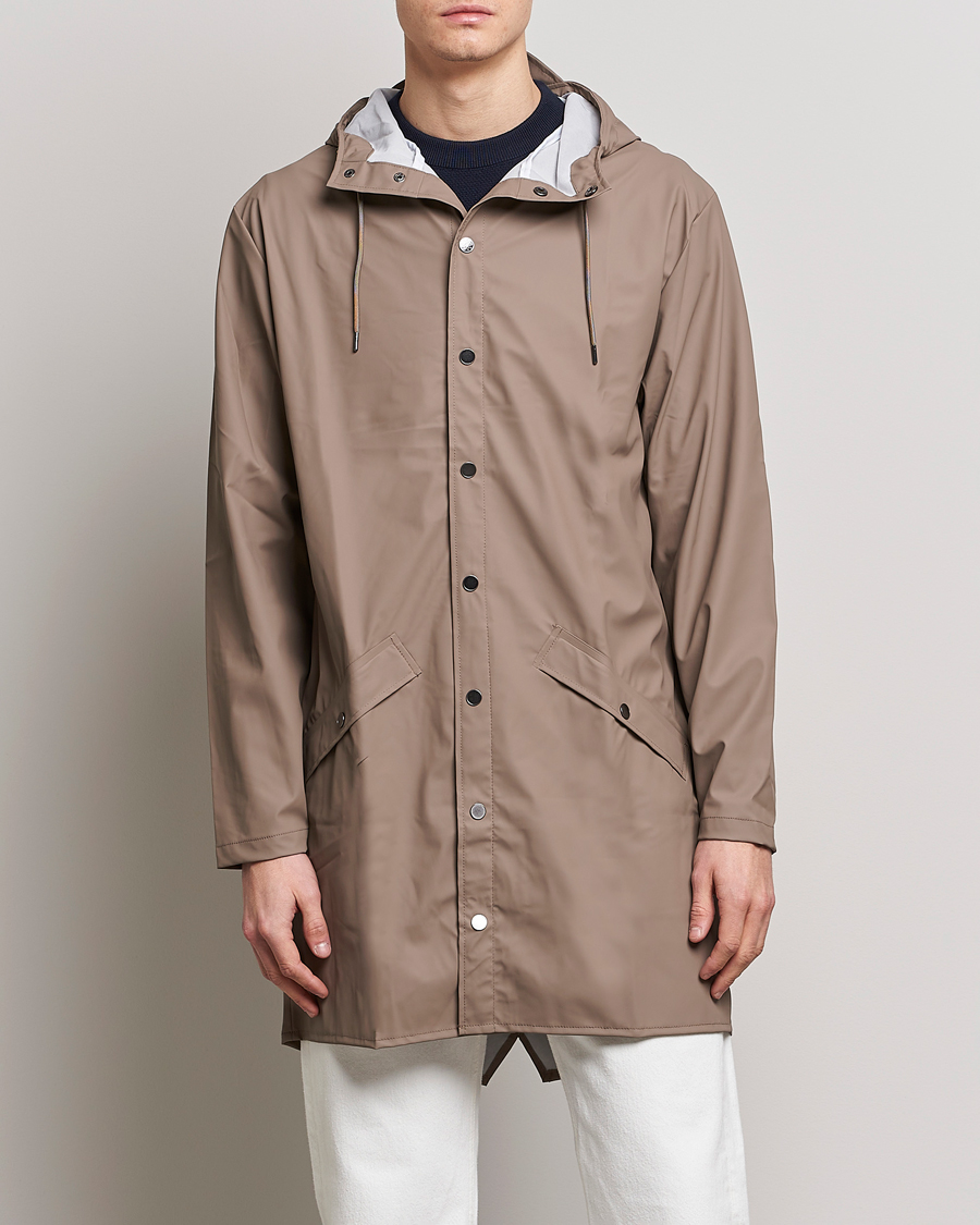 Herre | Jakker | RAINS | Long Jacket Taupe