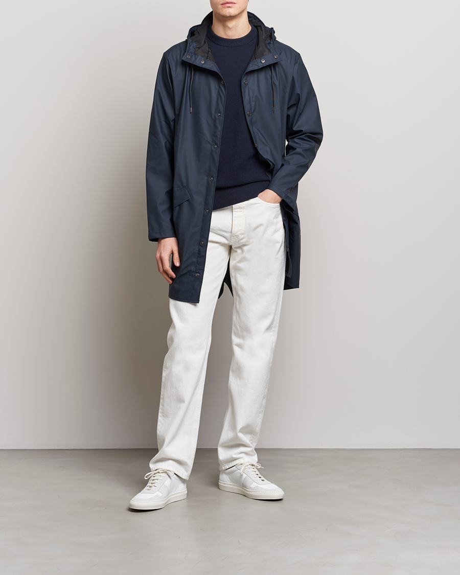 Herre | Jakker | RAINS | Long Jacket Navy