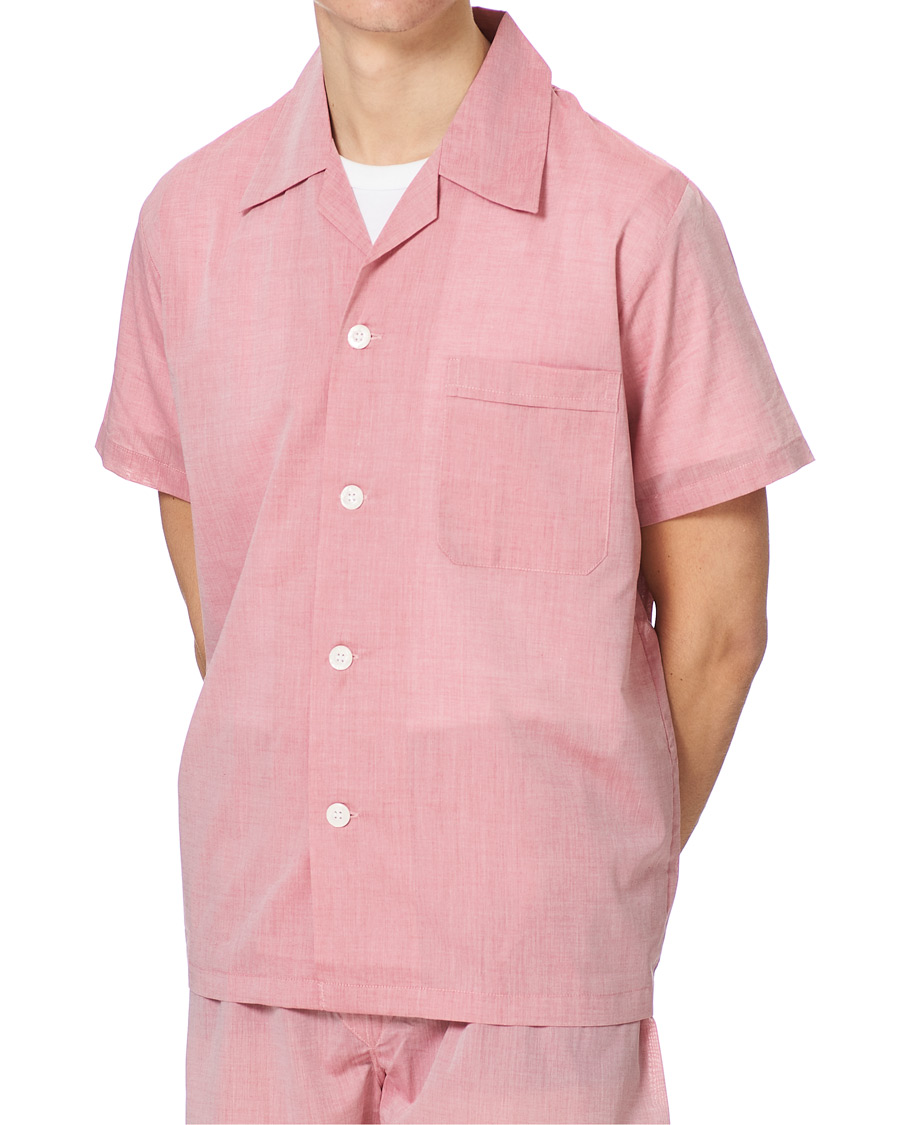 Herre | Pyjamaser og badekåper | Derek Rose | Shortie Cotton Pyjama Set Red