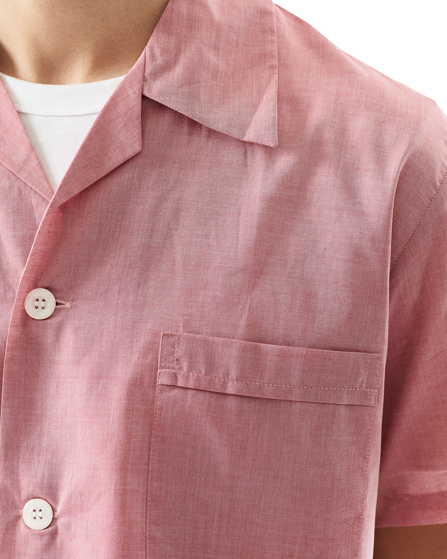Herre | Pyjamaser og badekåper | Derek Rose | Shortie Cotton Pyjama Set Red
