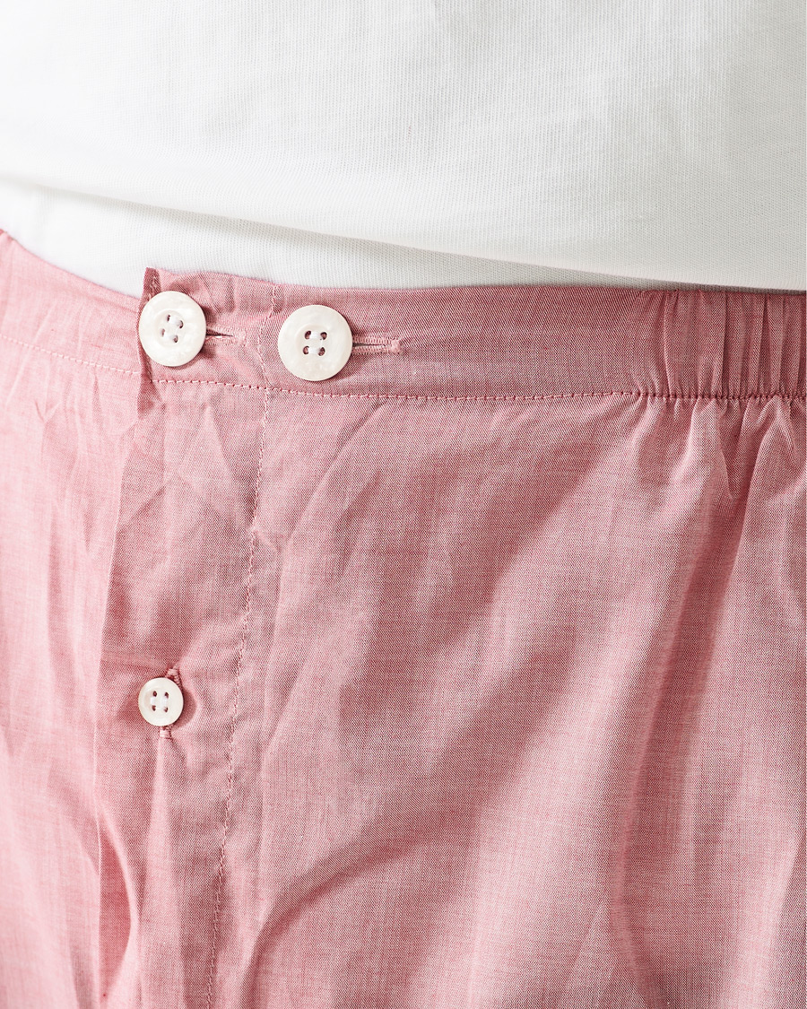 Herre | Pyjamaser og badekåper | Derek Rose | Shortie Cotton Pyjama Set Red