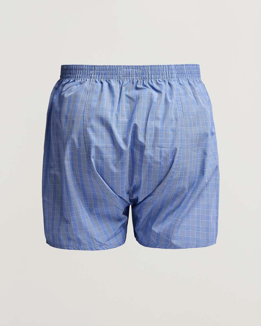 Herre | Underbukser | Derek Rose | Classic Fit Cotton Boxer Shorts Blue