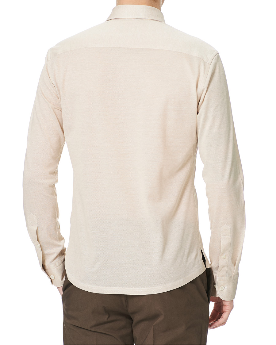 Herre | Skjorter | Eton | Oxford Piqué Shirt Beige