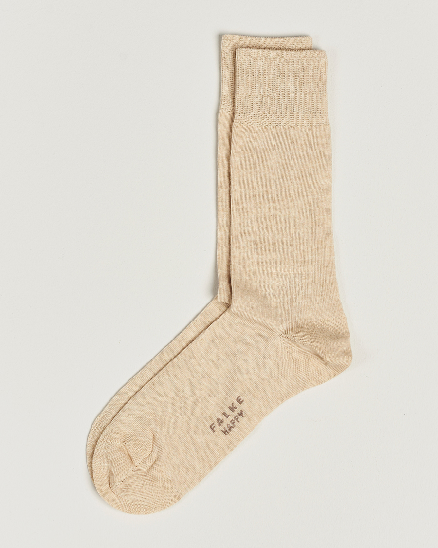 Herre | Undertøy | Falke | Happy 2-Pack Cotton Socks Sand