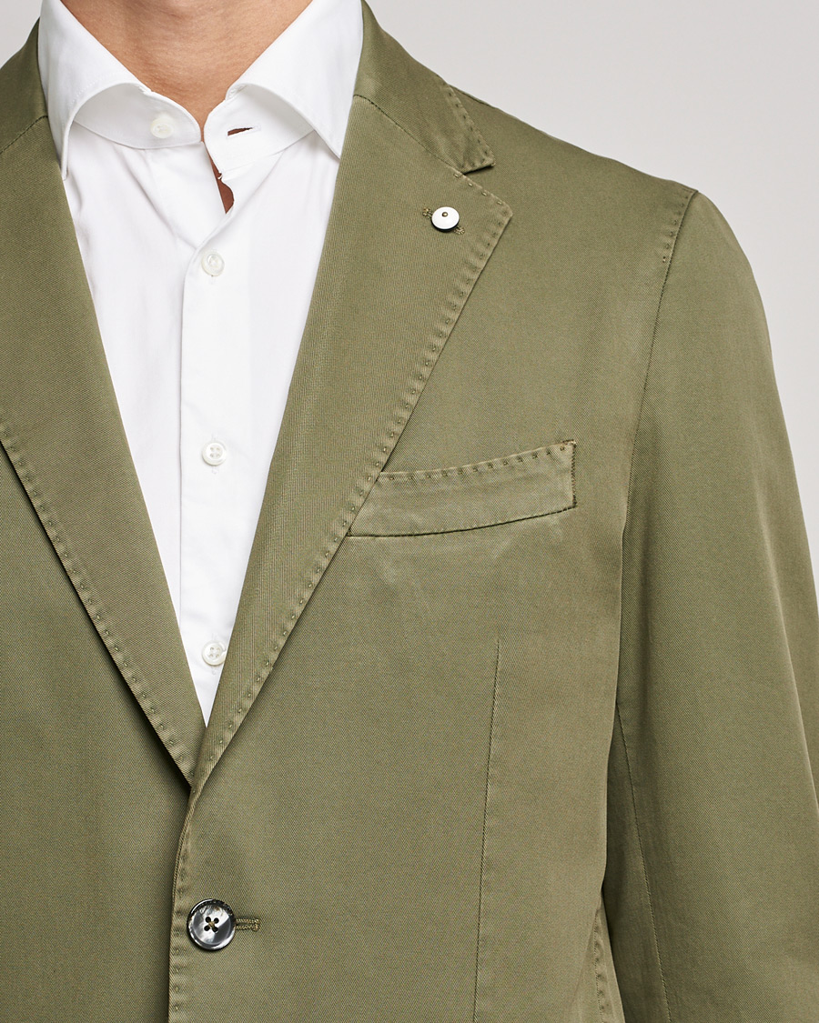 Herre | Dressjakker | L.B.M. 1911 | Jack Regular Fit Cotton Stretch Blazer Olive