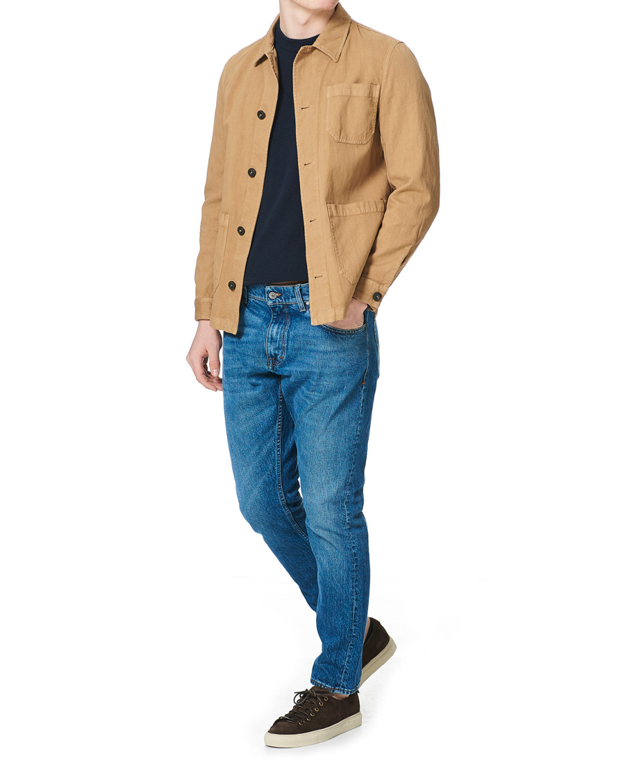 Herre | Skjorter | L.B.M. 1911 | Cotton/Linen Overshirt Beige