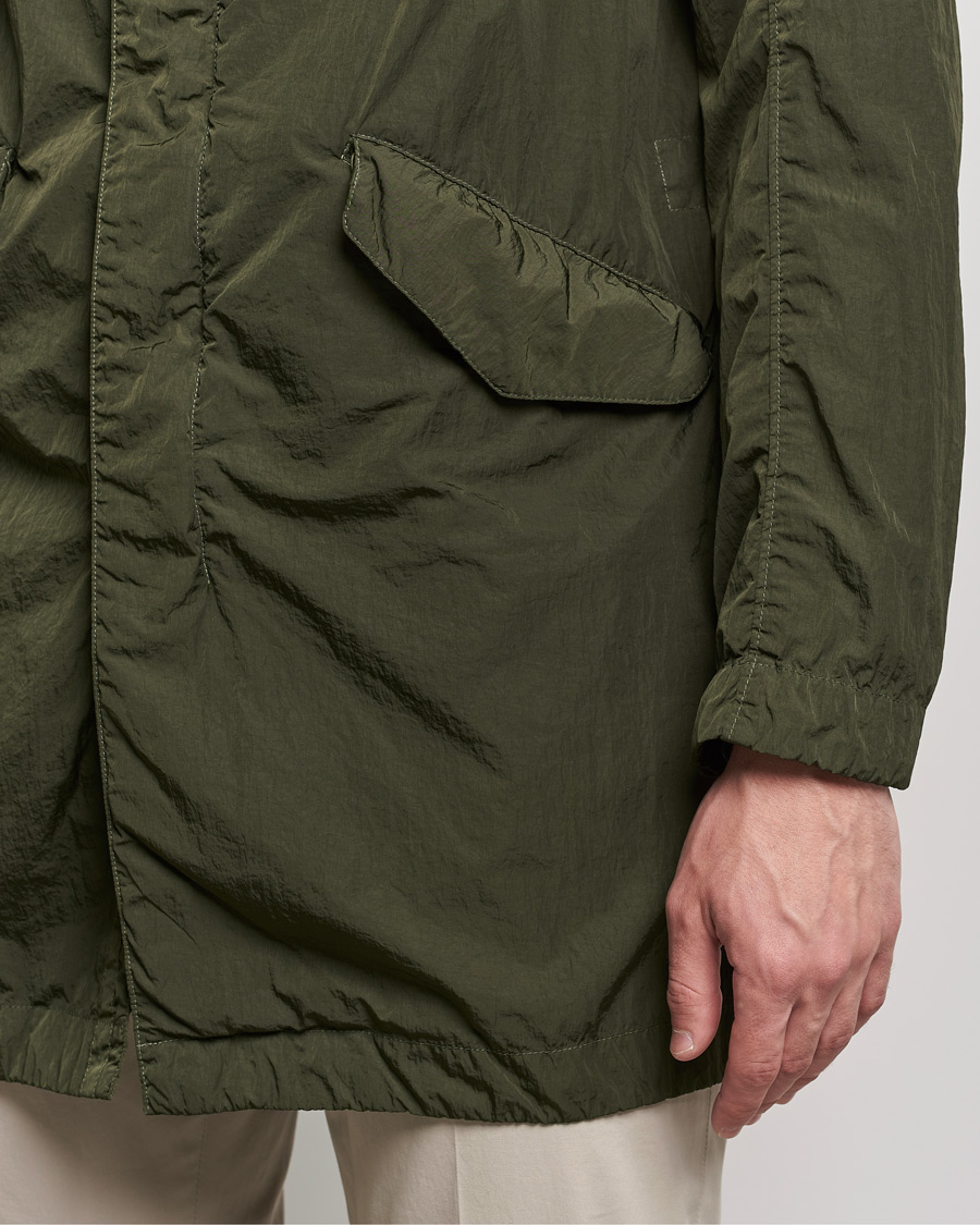 Herre | Jakker | L.B.M. 1911 | Garment Dyed Nylon Coat Olive