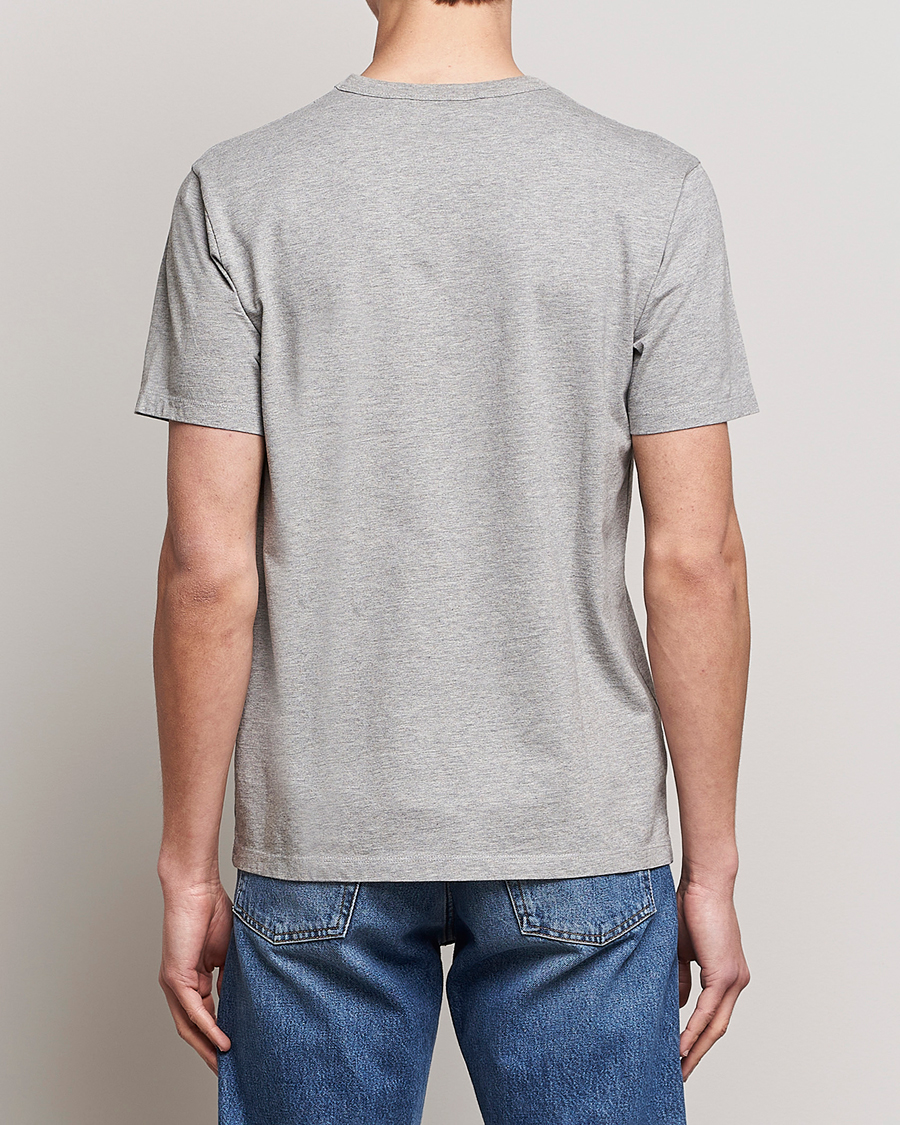 Herre | T-Shirts | Maison Kitsuné | Fox Head Tee Grey Melange