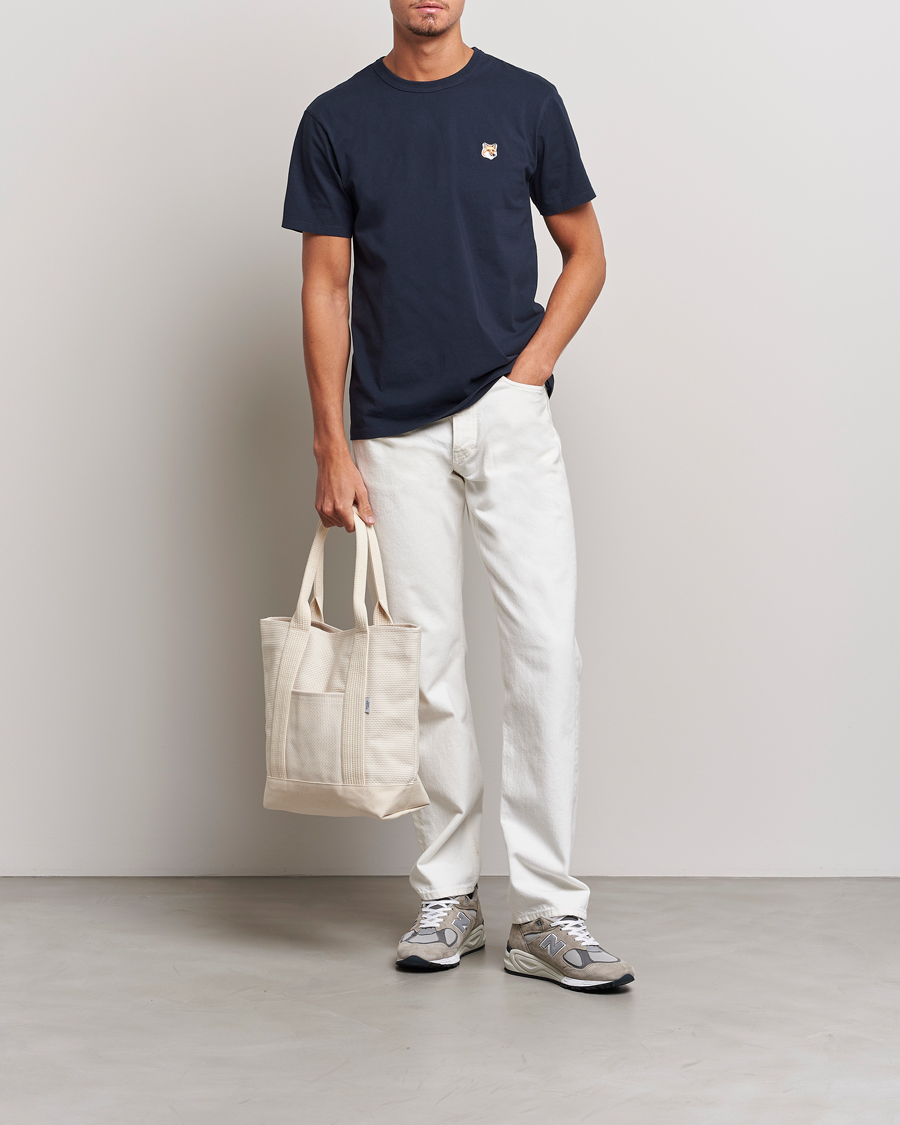Herre | T-Shirts | Maison Kitsuné | Fox Head T-Shirt Navy