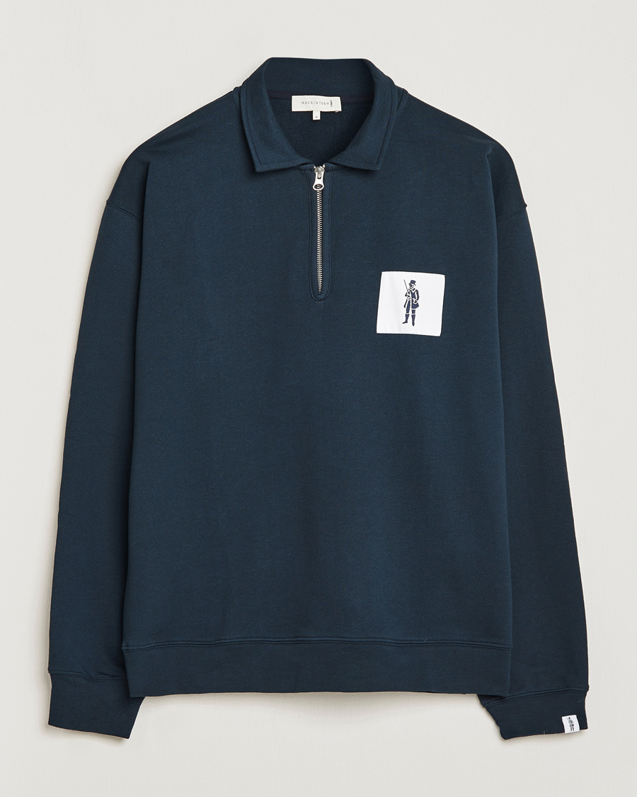 Herre | Gensere | Mackintosh | Dandyman Zip Sweat Navy