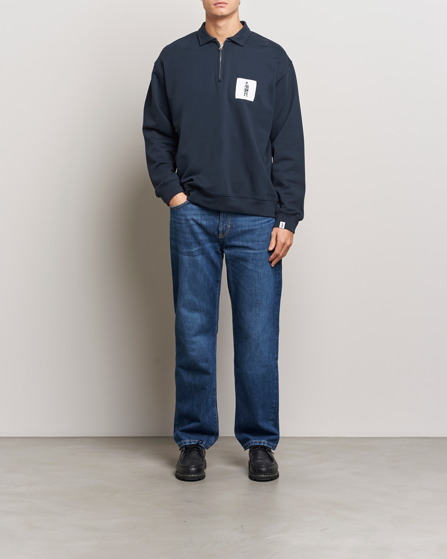 Herre | Gensere | Mackintosh | Dandyman Zip Sweat Navy