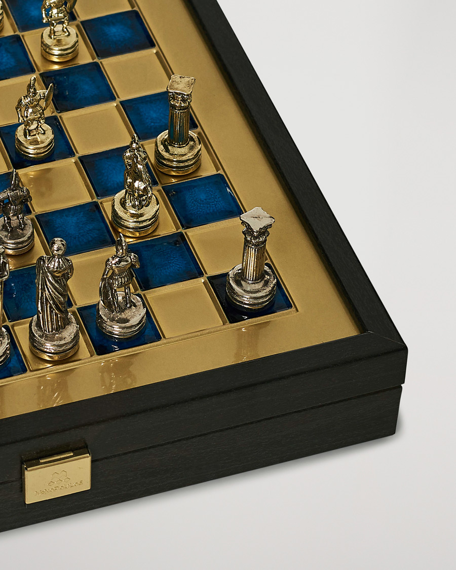 Herre | Spill og fritid | Manopoulos | Greek Roman Period Chess Set Blue