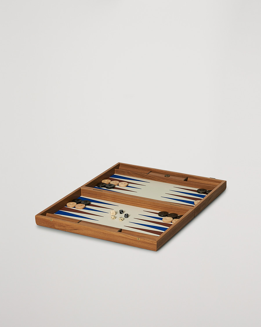 Herre | Manopoulos | Manopoulos | Wooden Leatherette Backgammon Set Beige