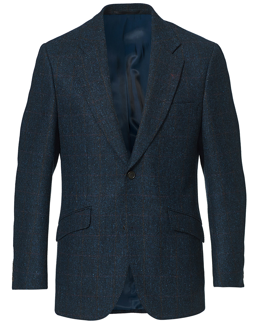 Herre | Dressjakker | Walker Slater | William Lambswool Tweed Jacket Navy Red