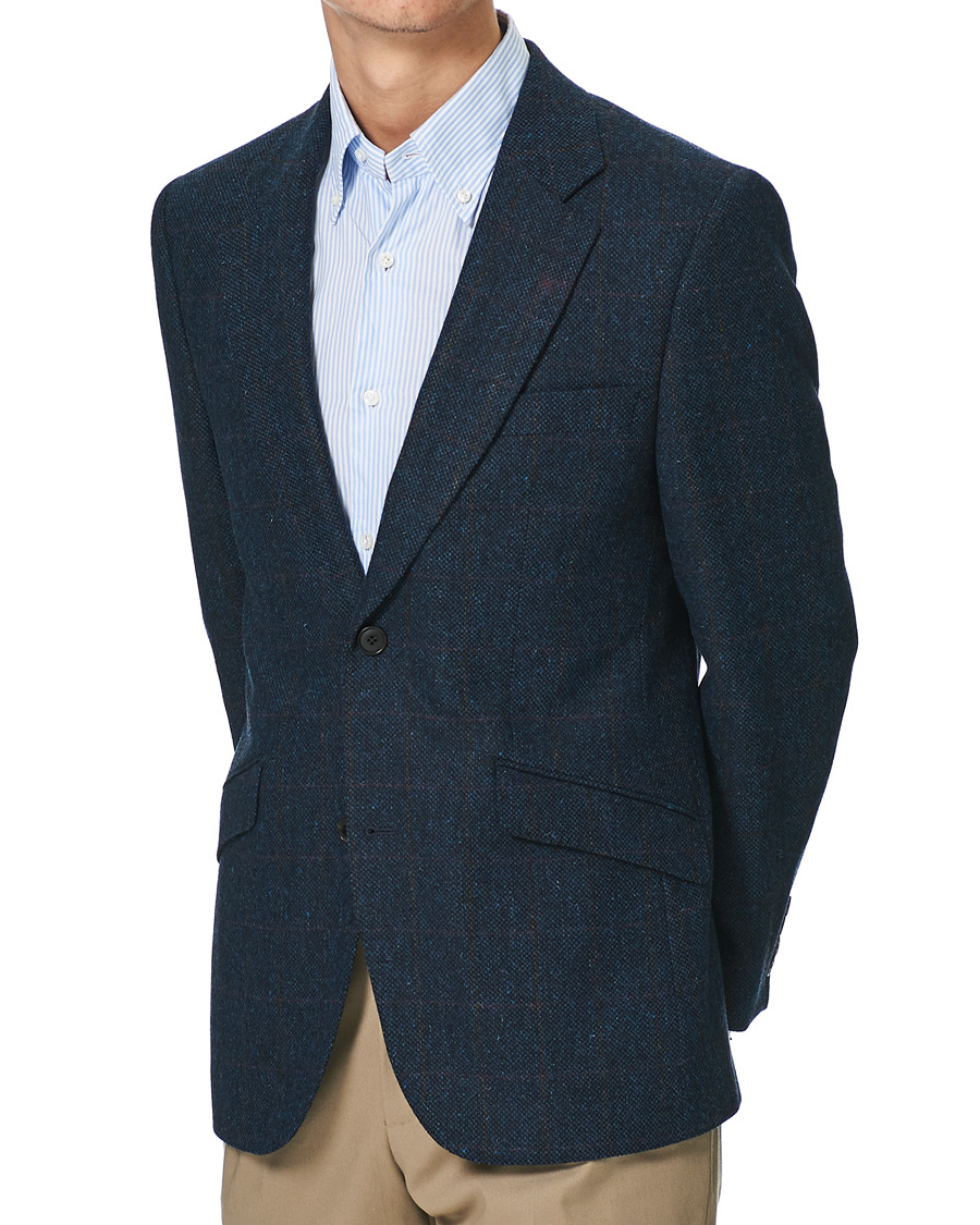 Herre | Dressjakker | Walker Slater | William Lambswool Tweed Jacket Navy Red