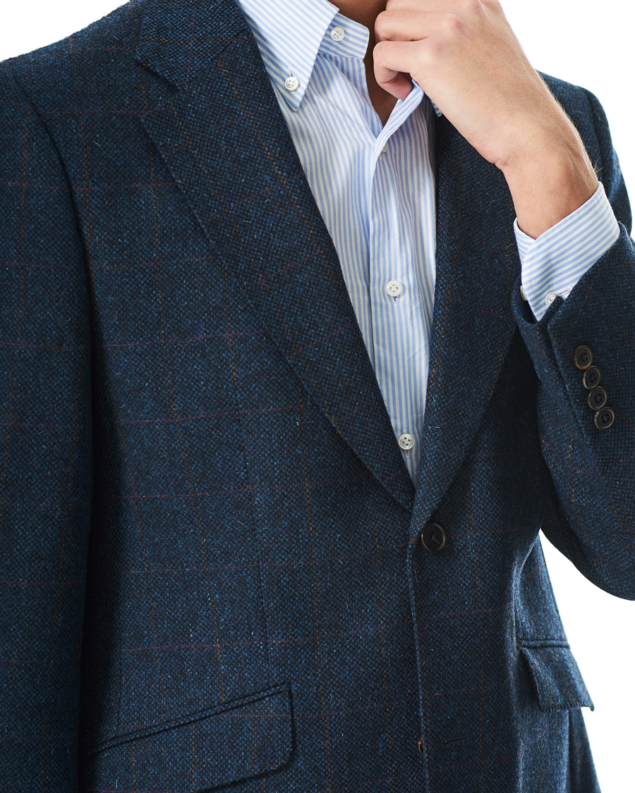 Herre | Dressjakker | Walker Slater | William Lambswool Tweed Jacket Navy Red