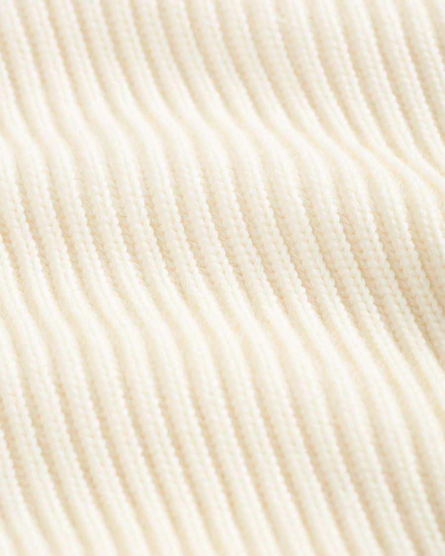 Herre | Gensere | Andersen-Andersen | Navy Half Zip Off White