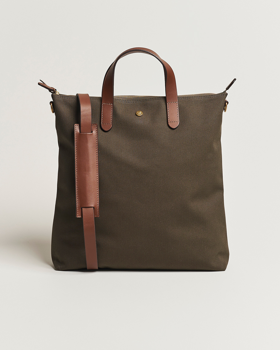 Herre | | Mismo | M/S Canvas Shopper Army/Cuoio