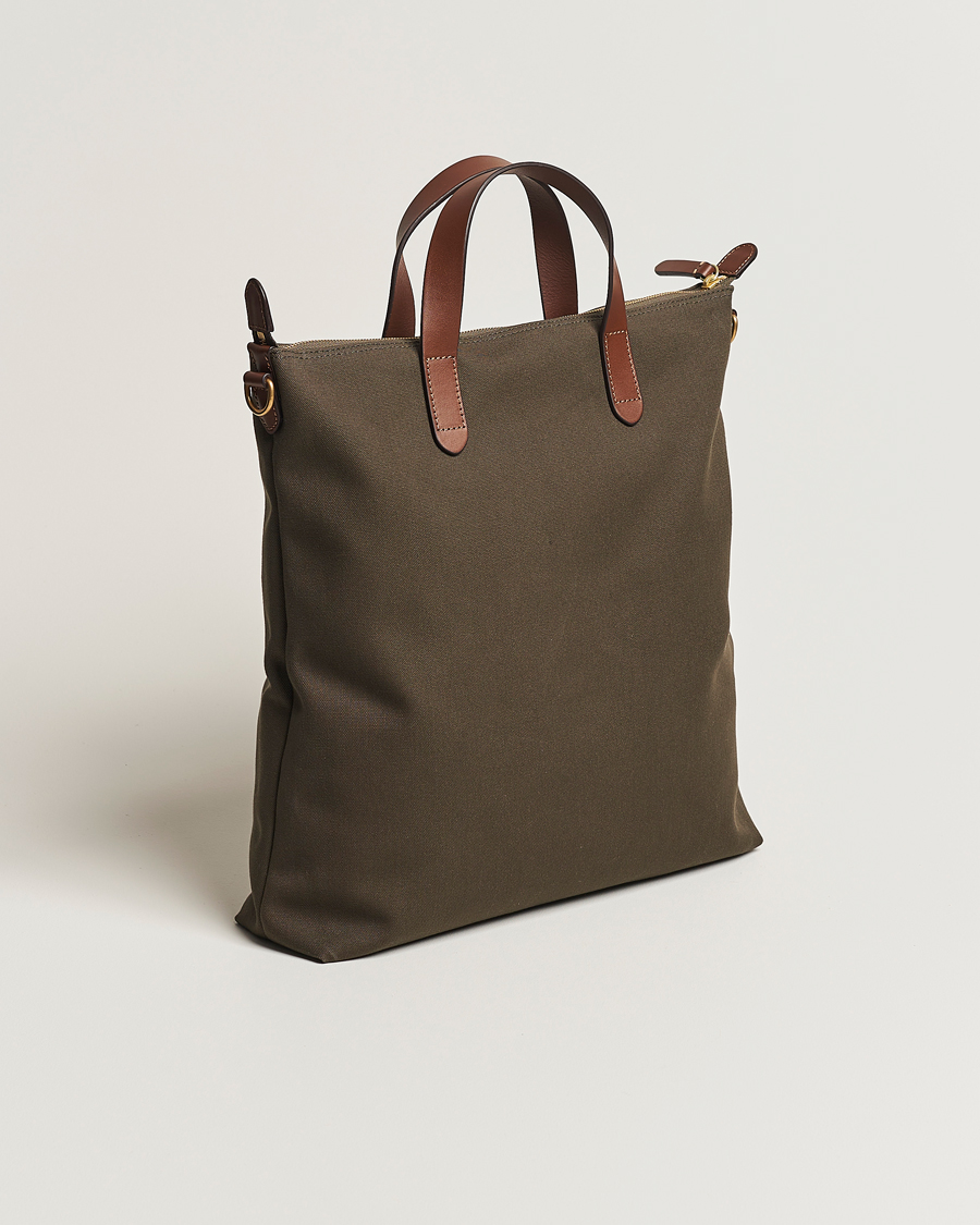 Herre | Vesker | Mismo | M/S Canvas Shopper Army/Cuoio